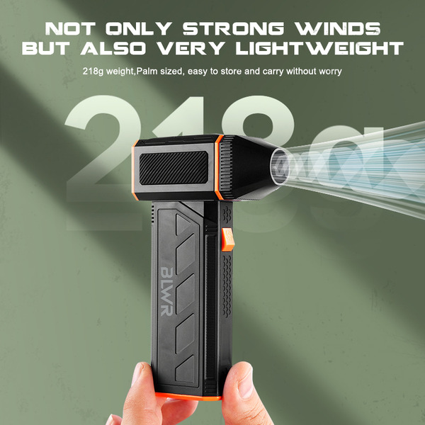 BLWR 201 Portable Turbo Air Fan Jetfan Blower - Handheld Cleaner & Hairdryer