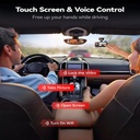 Redtiger A6 3Channel Dash Cam 2.5K Front + 1080P Rear + Cabin, Touchscreen