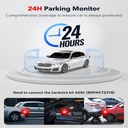 Redtiger F17 Elite 3-Channel Dash Cam - 4K Front, 1080P Inside & Rear