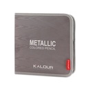 KALOUR 50 Metallic Color Pencil Set in Nylon Case Vibrant Metallic Colors