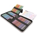 KALOUR 50 Metallic Color Pencil Set in Nylon Case Vibrant Metallic Colors