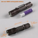 SUPERFIRE A6 High Power LED Flashlight - 1100 Lumens Rechargeable Torch