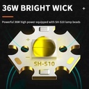 SUPERFIRE R1-G High-Power LED Flashlight - 36W Rechargeable Torch with Zoom