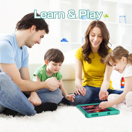 PRITOM Learning Kids Tablet 10.1" HD - 3GB RAM, 64GB Storage, WiFi - Green