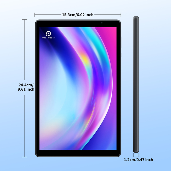 Pritom D11 10.1" Tablet - 3GB+9GB RAM, 32GB ROM, Wi-Fi6, 6000mAh Battery