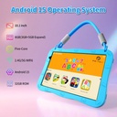 Pritom D11A Kids 10.1" Tablet 3GB+5GB RAM, 32GB ROM, Silicone Case & WI-FI6 - Blue