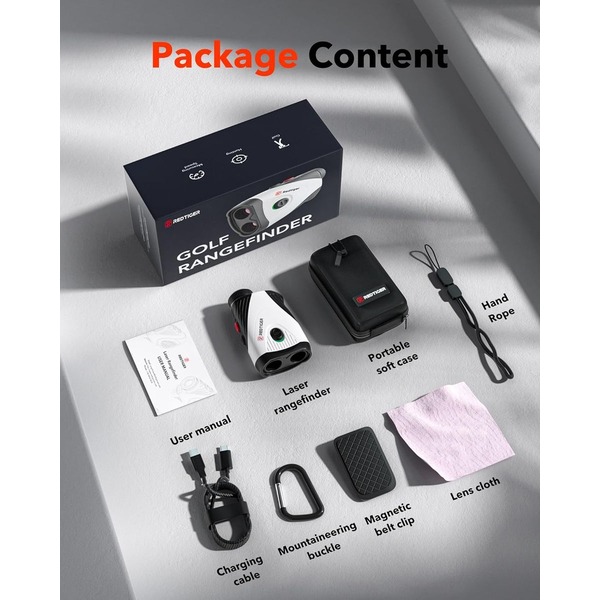 REDTIGER Golf and Hunting Laser Rangefinder 1100 Meters Flag Pole Locking