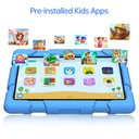 PRITOM K7 Pro Kids Tablet - 7" HD Display, 4GB RAM, 32GB Storage - Blue