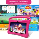PRITOM Kids Smart Tablet 7" WiFi | 2GB RAM, 32GB Storage, Parental Controls - Pink