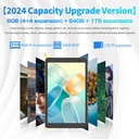 Pritom Tab 8 Pro 8GB RAM 64GB ROM Tablet 8" IPS Display - Grey