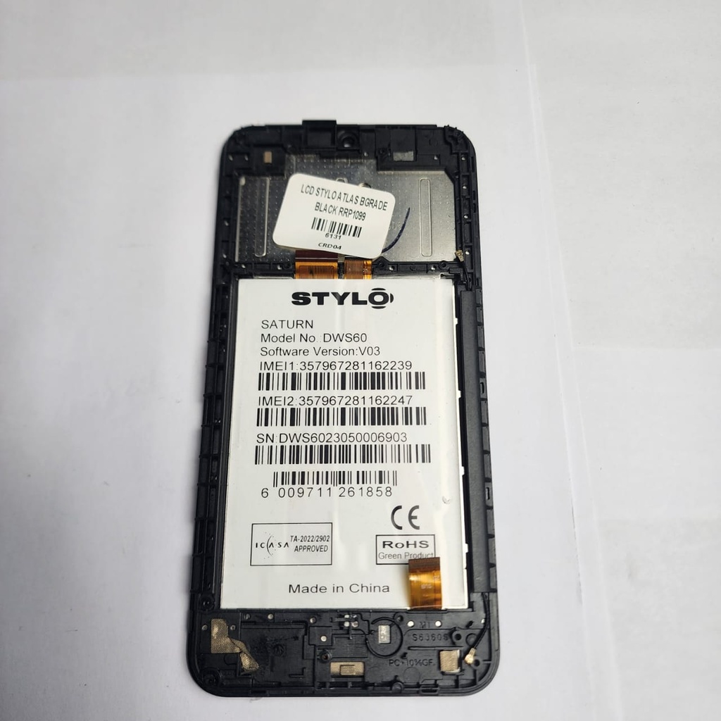 LCD STYLO ATLAS BGRADE BLACK RRP1099