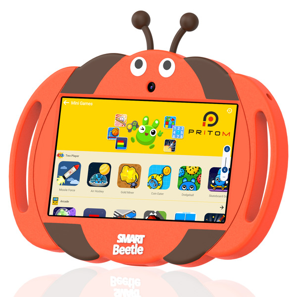 PRITOM Kids Smart Tablet 7 WiFi | 2GB RAM, 32GB Storage, Parental Controls - Orange