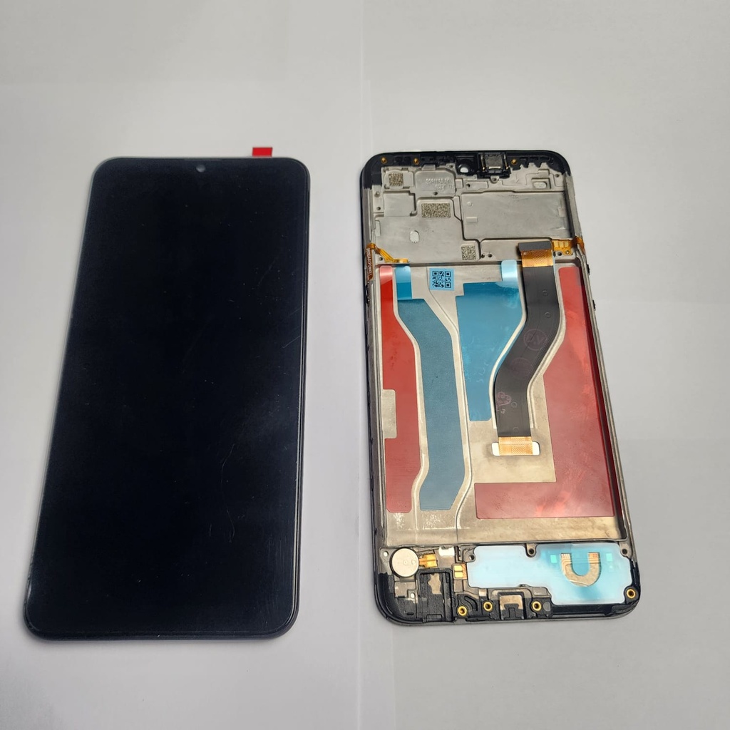 LCD SAM A10S  A107 WITH FRAME DVICE BLACK L05301