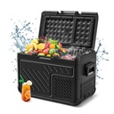 WOLFBOX 12V Car Fridge Freezer - 25L Dual-Zone Portable Electric Cooler
