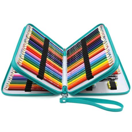 [6201] KALOUR 240+12 Color Pencil Set in Nylon Case - Complete Coloring Pencil Set